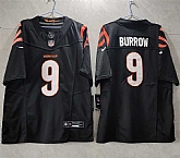 Men's Cincinnati Bengals #9 Joe Burrow Black 2023 F.U.S.E. Vapor Untouchable Limited Stitched Jersey,baseball caps,new era cap wholesale,wholesale hats